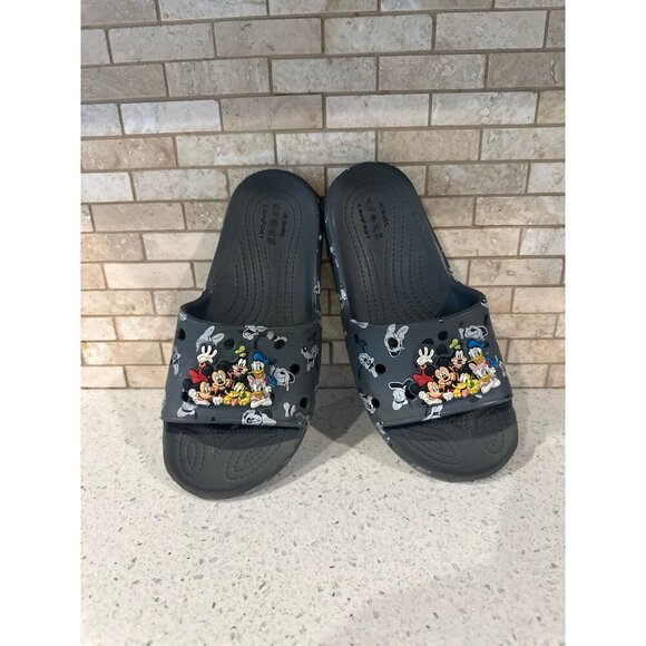 Mickey Mouse and Friends Slides for Adults by Crocs M4 W6 - Picture 1 of 6